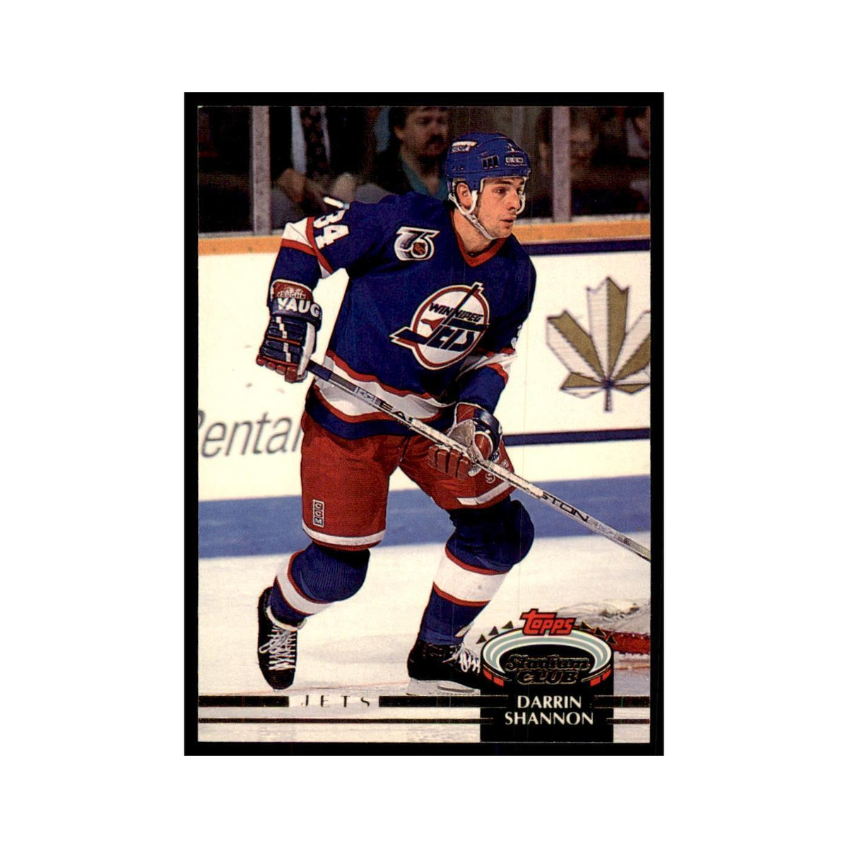 1992 Stadium Club Darrin Shannon Hockery Cards #55