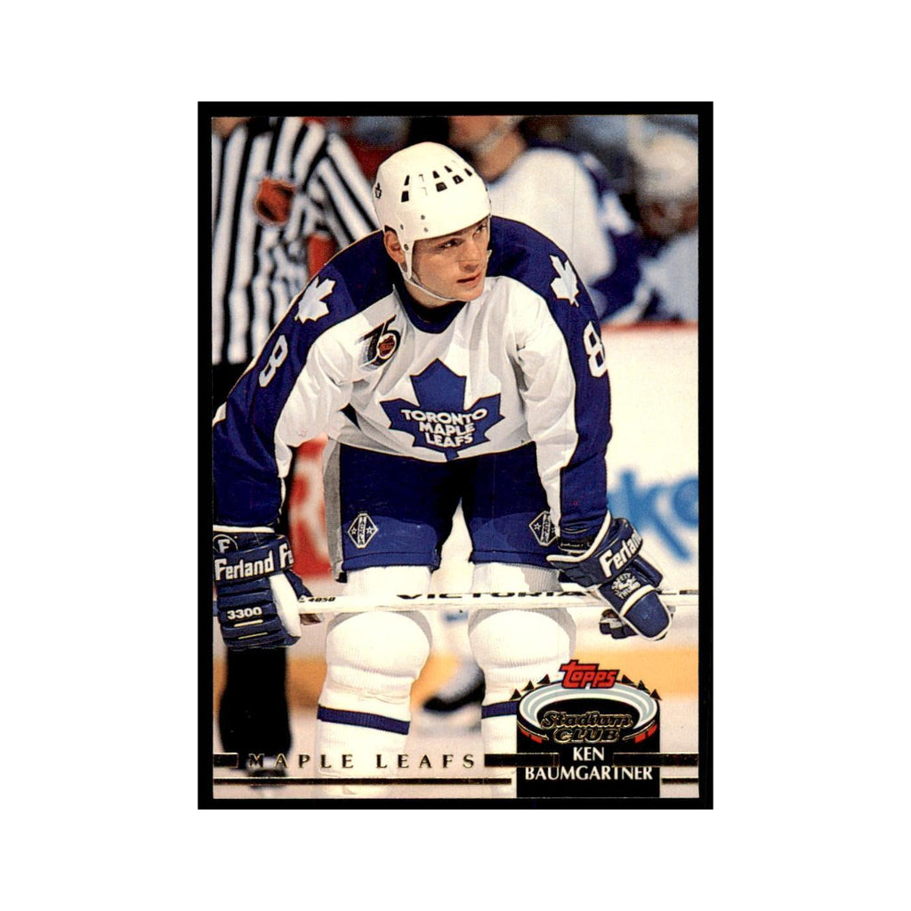 1992 Stadium Club Ken Baumgartner Hockery Cards #103