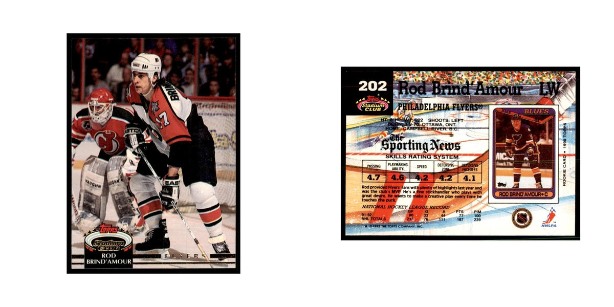 1992 Stadium Club Rod Brind'Amour Hockery Cards #202
