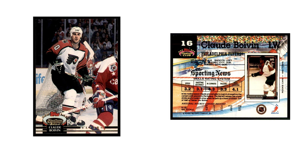 1992 Stadium Club Claude Boivin Hockery Cards #16