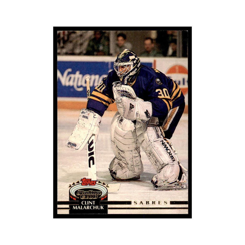 1992 Stadium Club Clint Malarchuk Hockery Cards #186