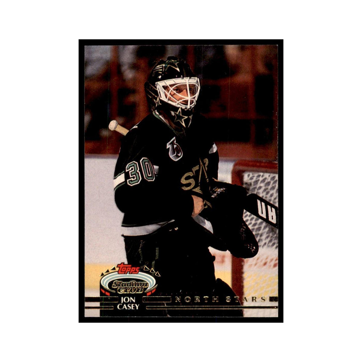 1992 Stadium Club Jon Casey Hockery Cards #198