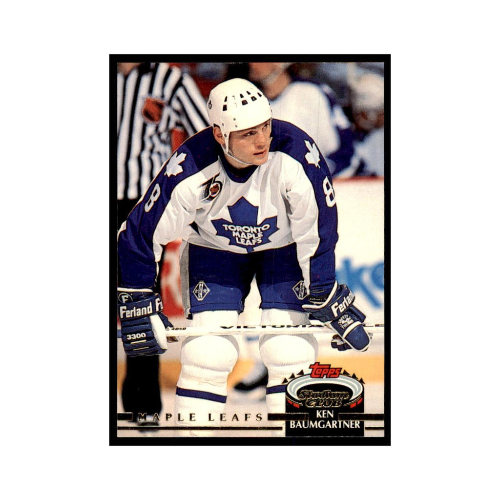 1992 Stadium Club Ken Baumgartner Hockery Cards #103