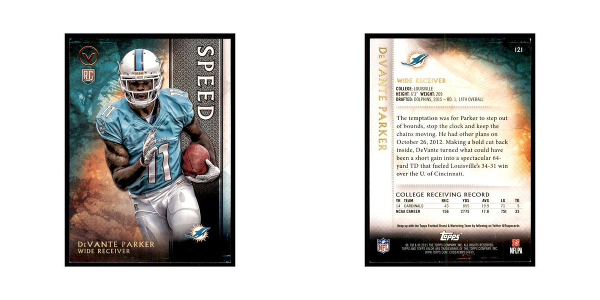 2015 Topps Valor DeVante Parker RC Football Cards #121