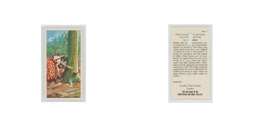 1955 Ceylon Tea Island of Ceylon Rubber #10.0