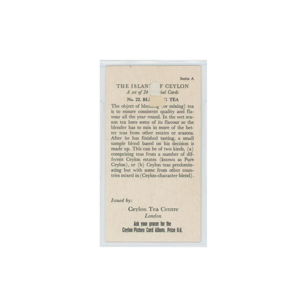 1955 Ceylon Tea Island of Ceylon Blending Tea #22.0