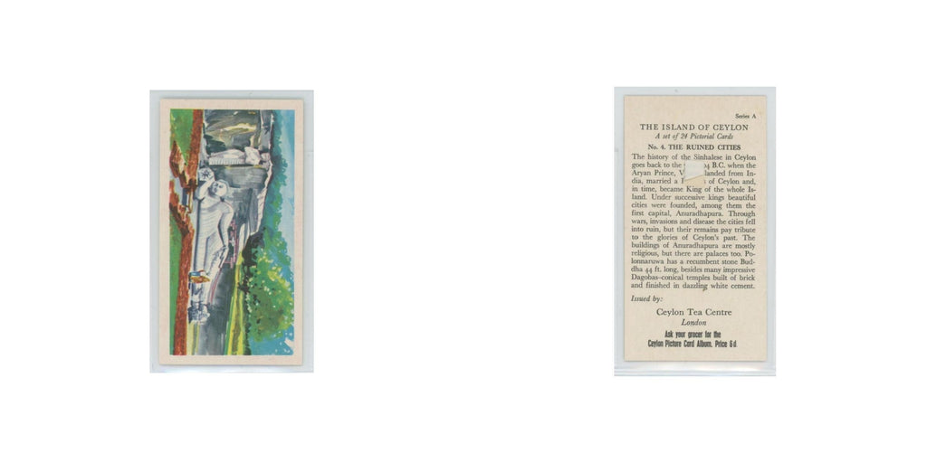 1955 Ceylon Tea Island of Ceylon The Ruined Cities #4.0