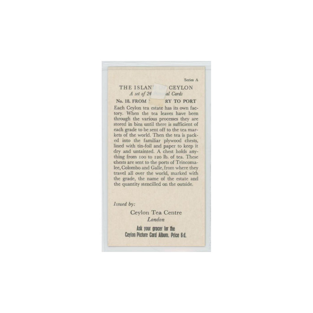 1955 Ceylon Tea Island of Ceylon From Factory to Port #18.0