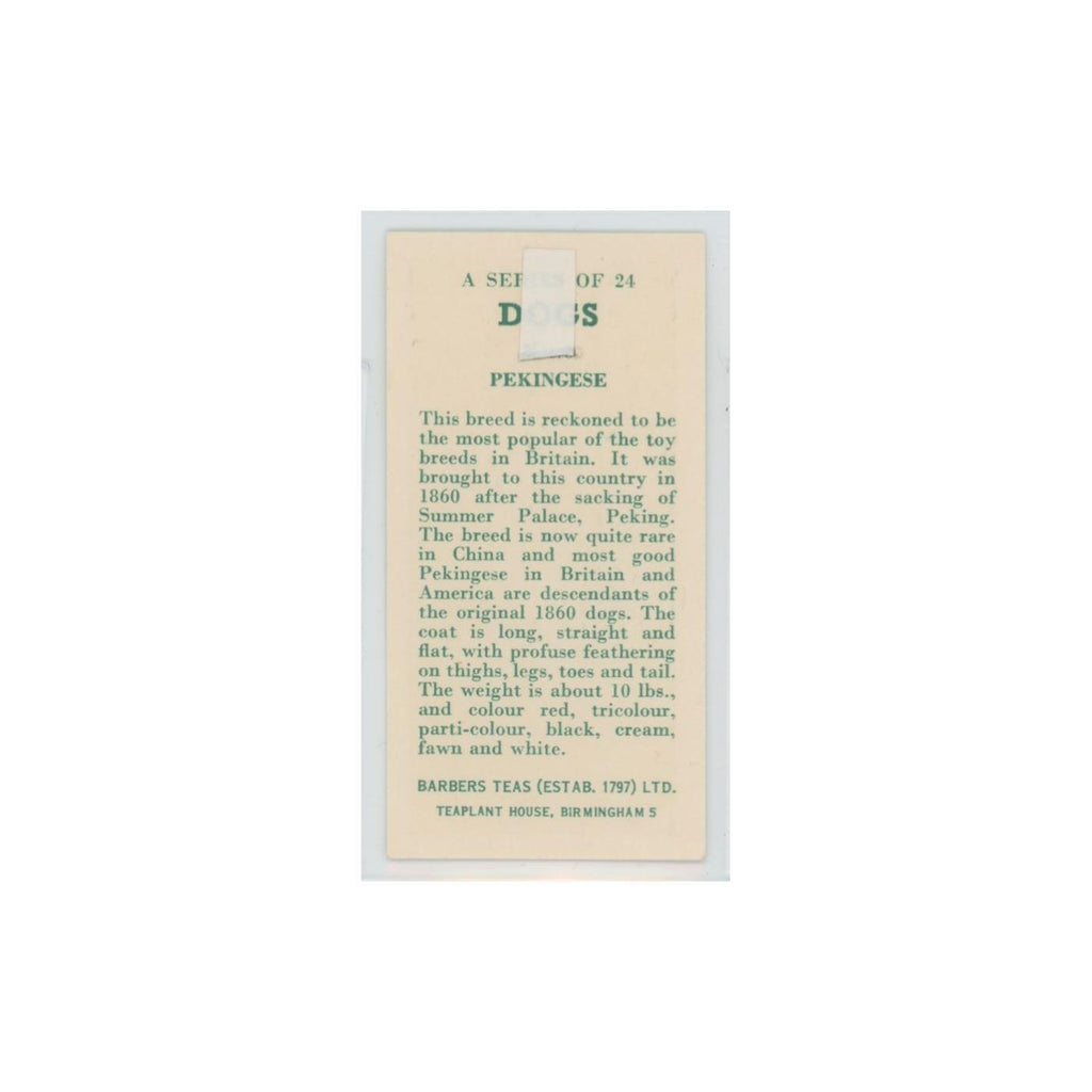 1961 Barbers Teas Dogs Pekingese #3.0