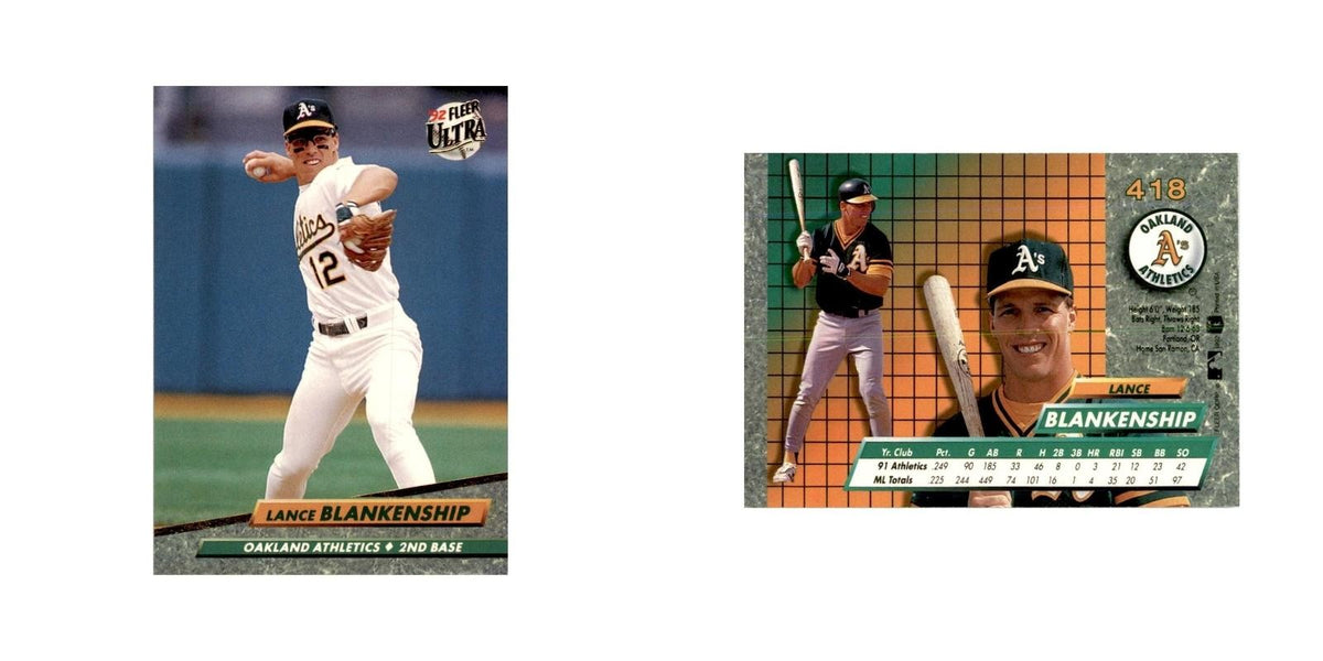 1992 Fleer Ultra Lance Blankenship Baseball Cards #418