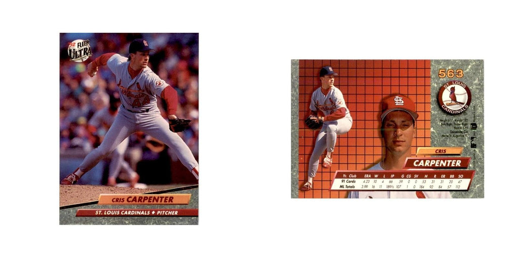 1992 Fleer Ultra Cris Carpenter Baseball Cards #563