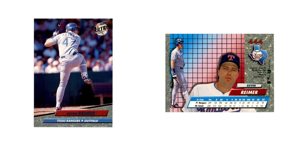 1992 Fleer Ultra Kevin Reimer Baseball Cards #444