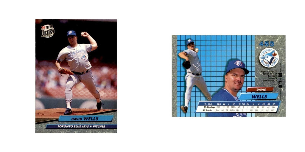 1992 Fleer Ultra David Wells Baseball Cards #453