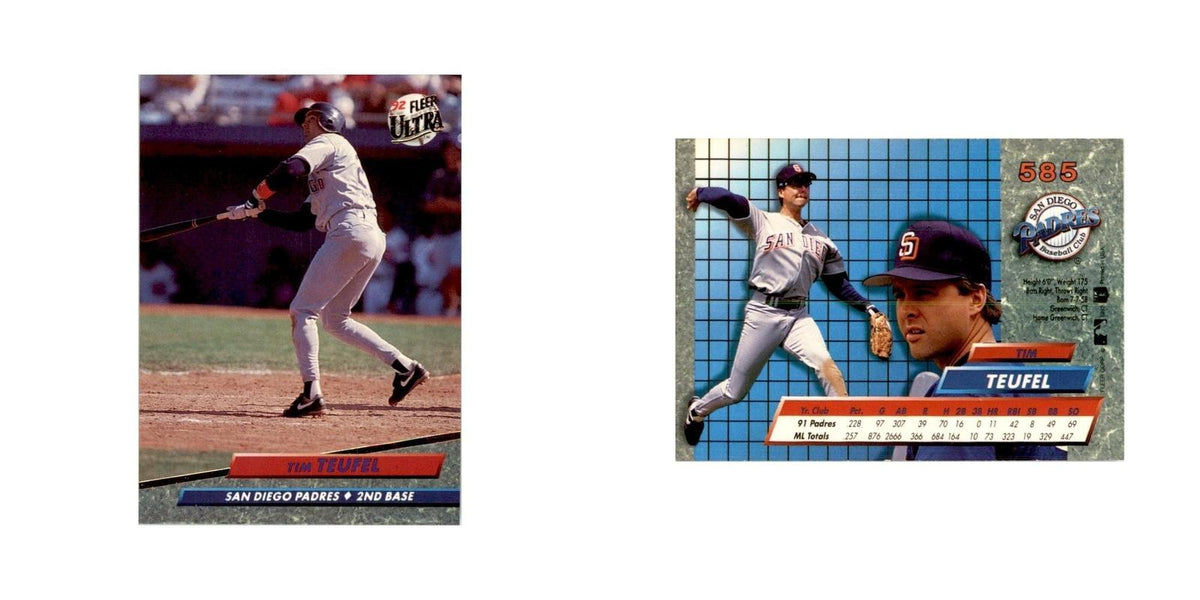 1992 Fleer Ultra Tim Teufel Baseball Cards #585