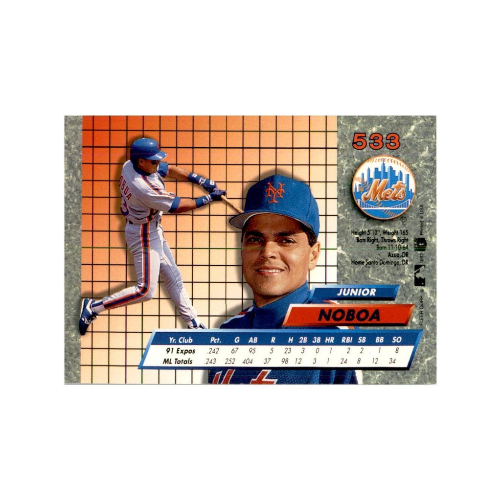 1992 Fleer Ultra Junior Noboa Baseball Cards #533
