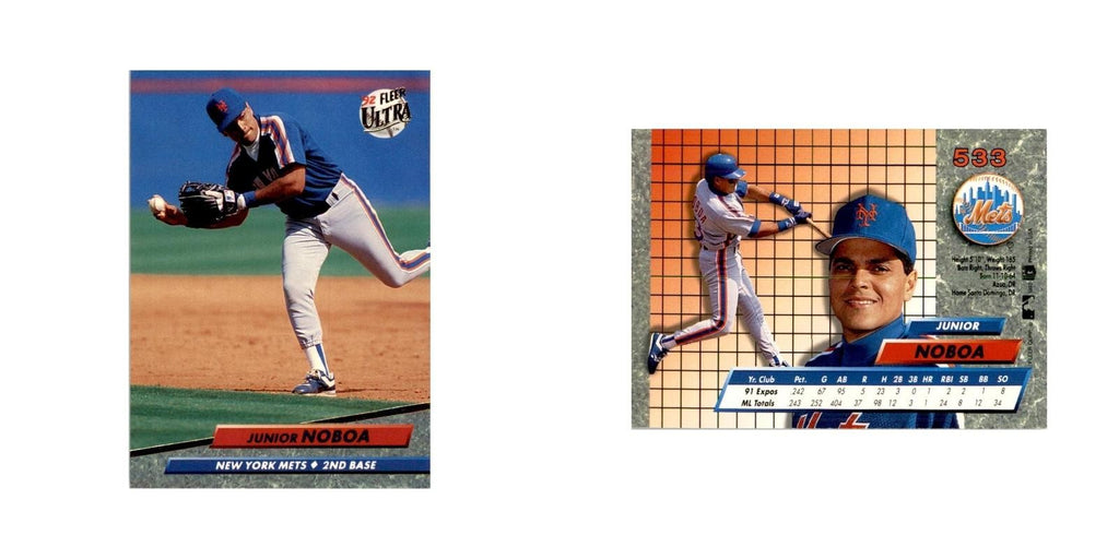 1992 Fleer Ultra Junior Noboa Baseball Cards #533