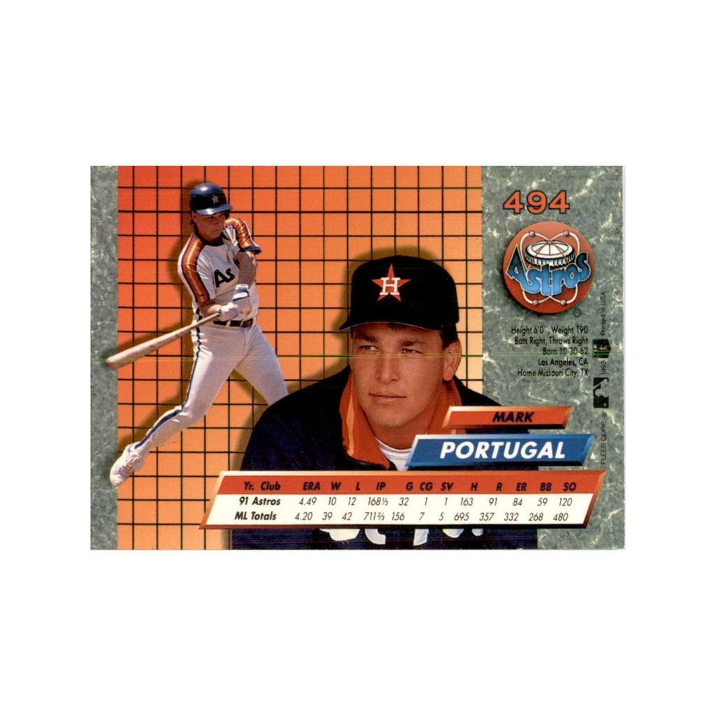 1992 Fleer Ultra Mark Portugal Baseball Cards #494