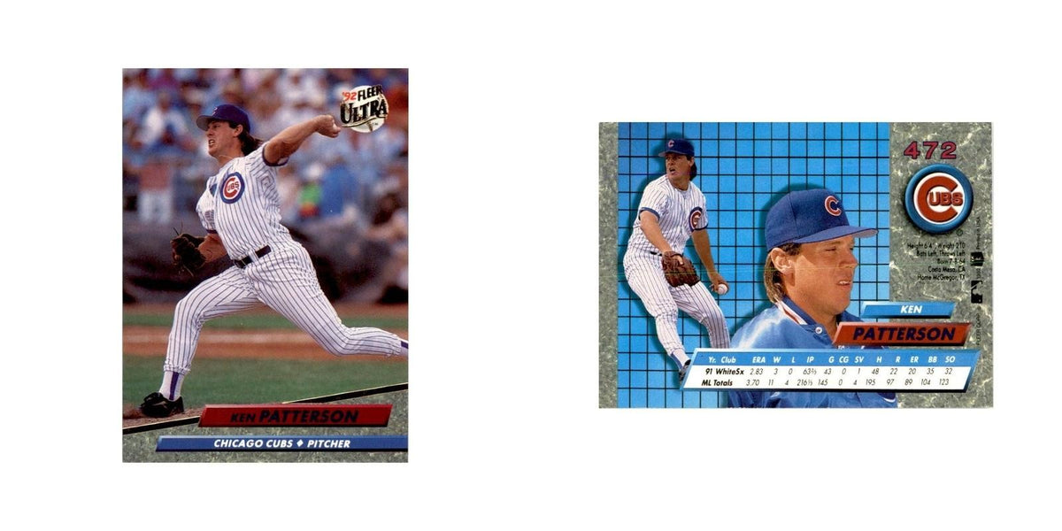 1992 Fleer Ultra Ken Patterson Baseball Cards #472
