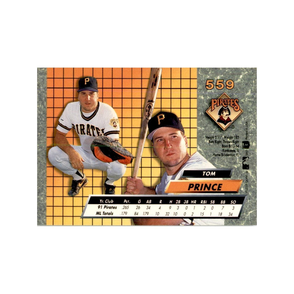 1992 Fleer Ultra Tom Prince Baseball Cards #559