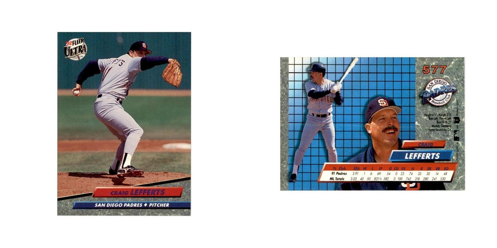 1992 Fleer Ultra Craig Lefferts Baseball Cards #577