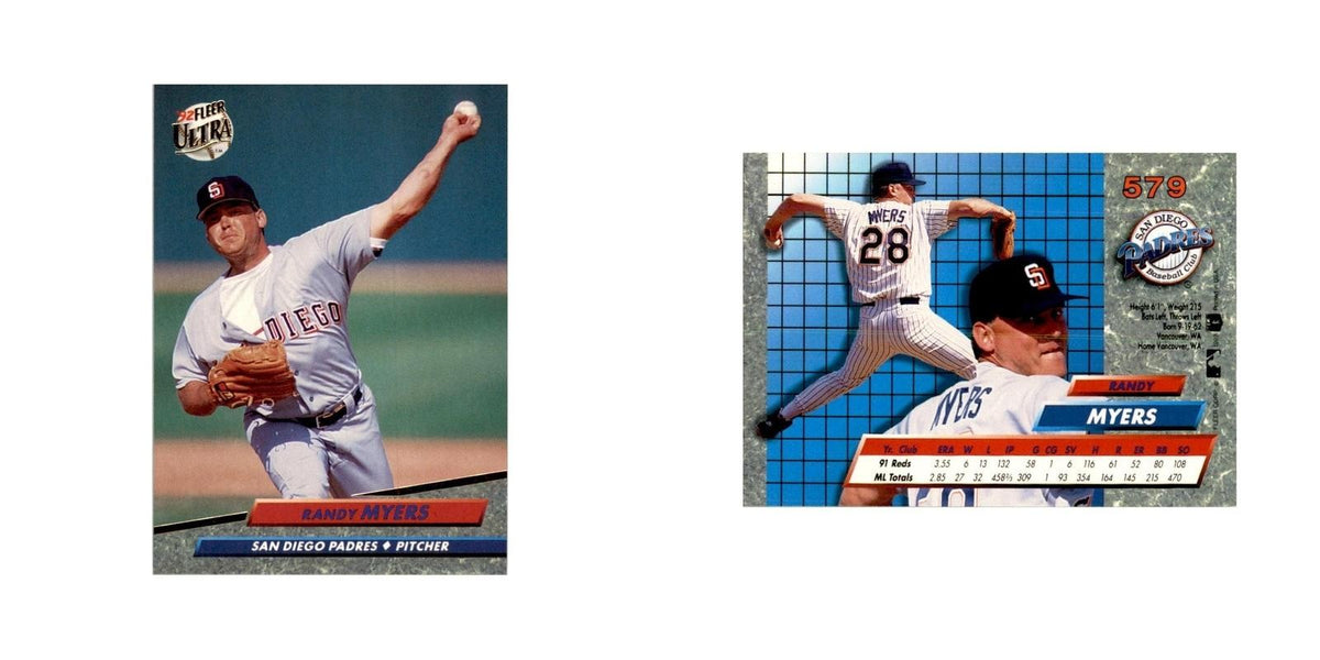 1992 Fleer Ultra Randy Myers Baseball Cards #579