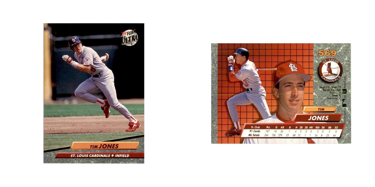 1992 Fleer Ultra Tim Jones Baseball Cards #569