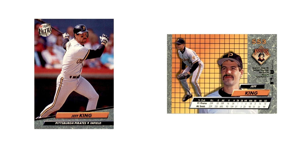 1992 Fleer Ultra Jeff King Baseball Cards #553