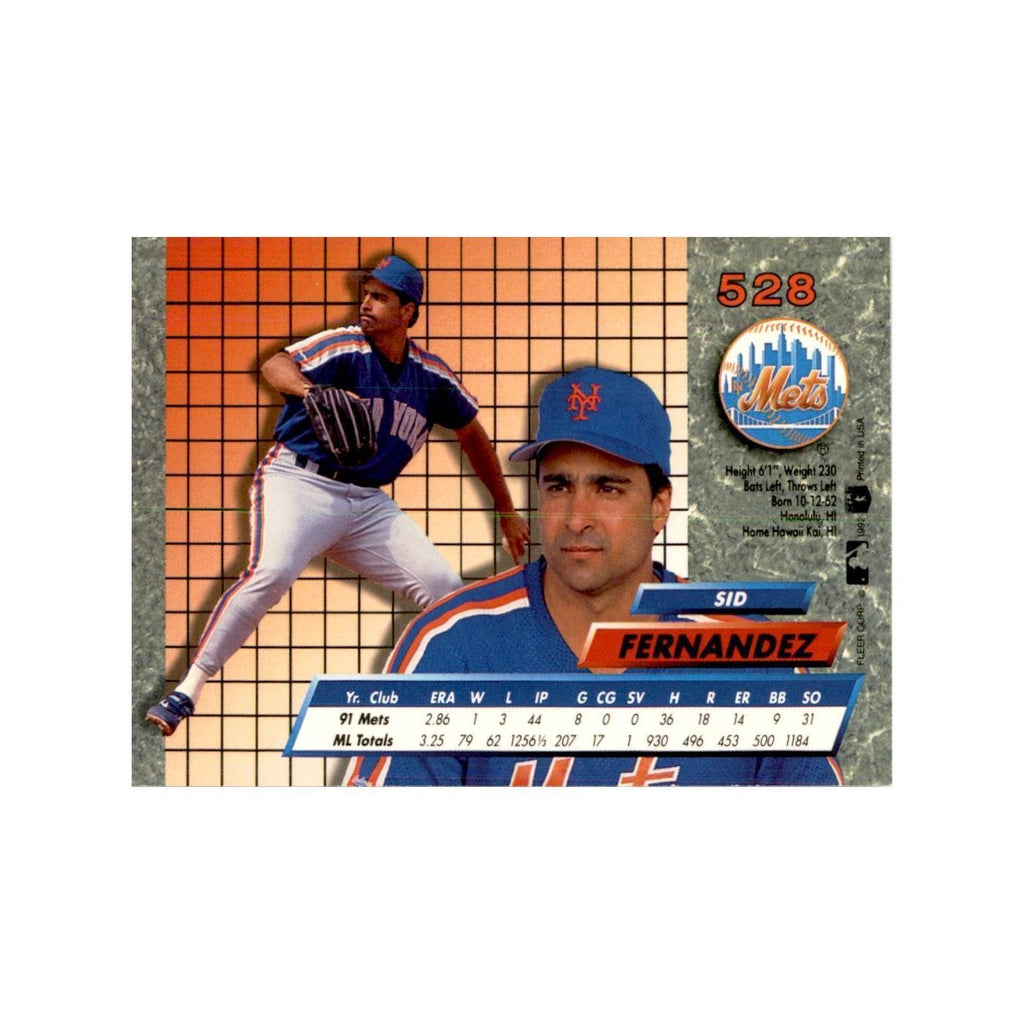 1992 Fleer Ultra Sid Fernandez Baseball Cards #528
