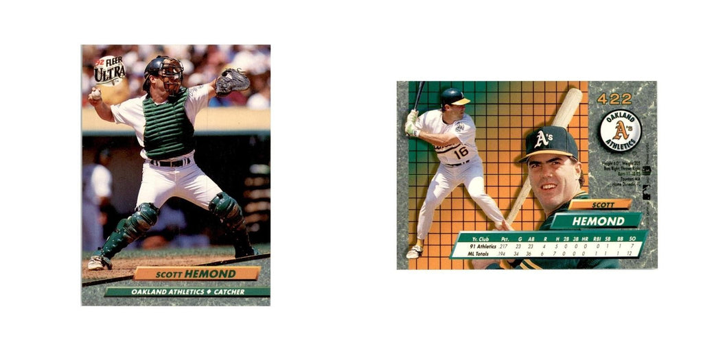 1992 Fleer Ultra Scott Hemond Baseball Cards #422