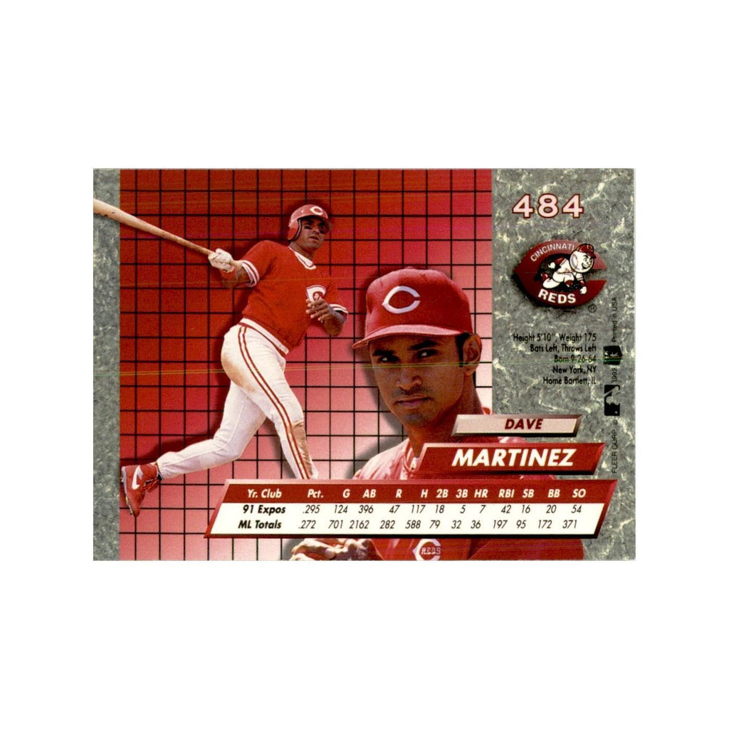 1992 Fleer Ultra Dave Martinez Baseball Cards #484