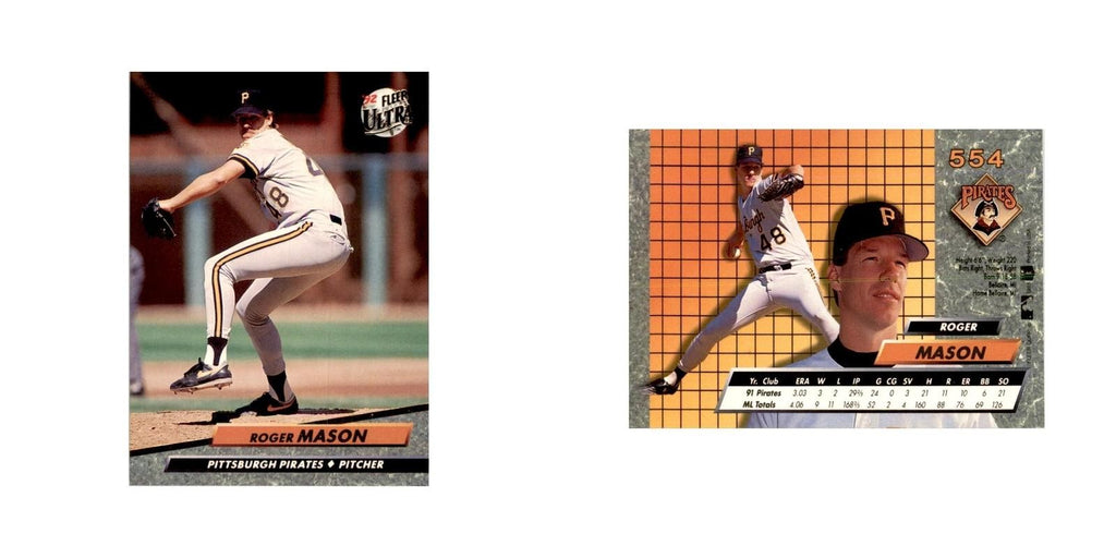 1992 Fleer Ultra Roger Mason Baseball Cards #554