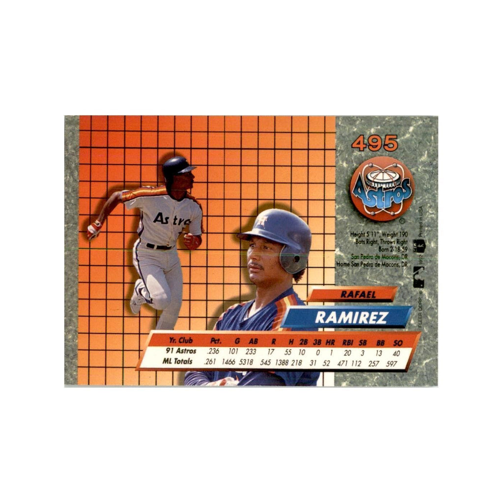 1992 Fleer Ultra Rafael Ramirez Baseball Cards #495