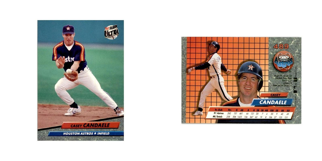1992 Fleer Ultra Casey Candaele Baseball Cards #489