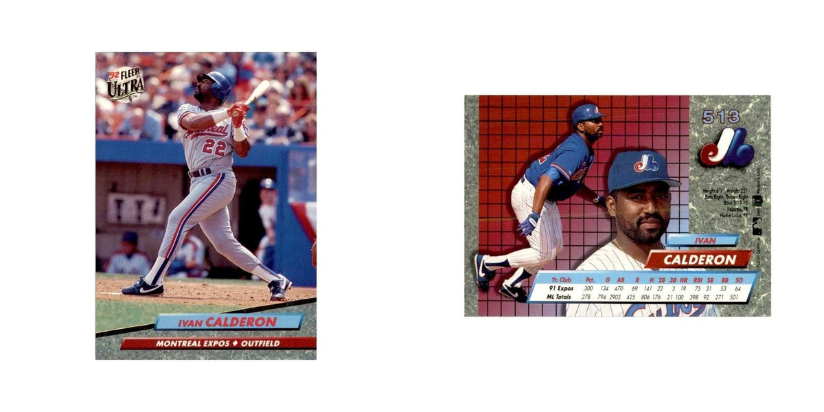 1992 Fleer Ultra Ivan Calderon Baseball Cards #513