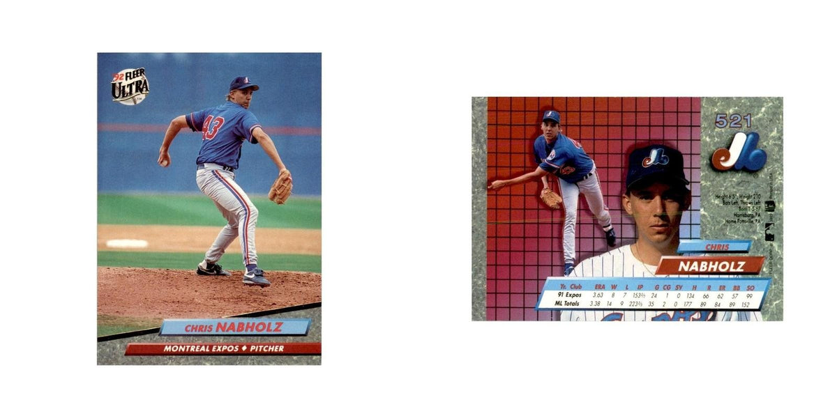 1992 Fleer Ultra Chris Nabholz Baseball Cards #521