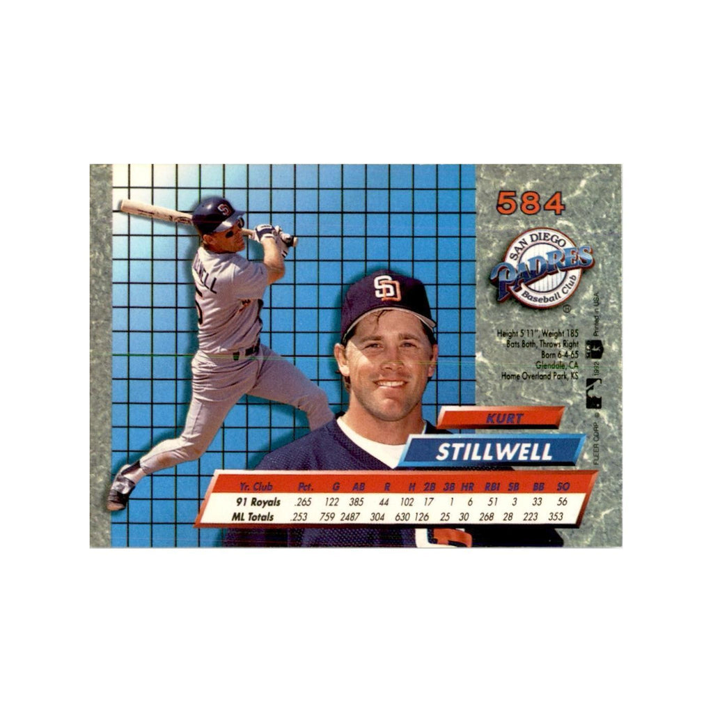 1992 Fleer Ultra Kurt Stillwell Baseball Cards #584