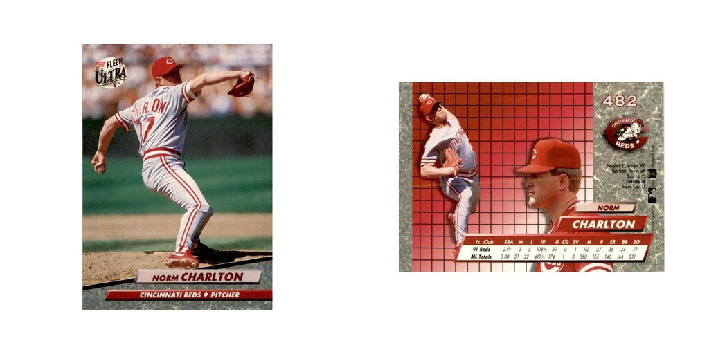 1992 Fleer Ultra Norm Charlton Baseball Cards #482