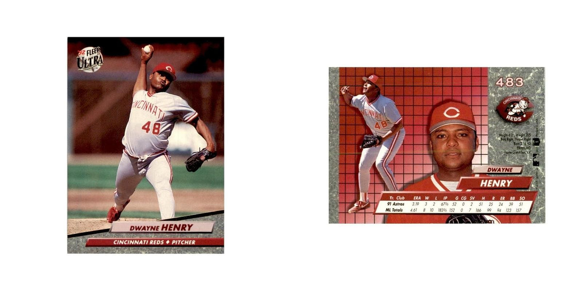 1992 Fleer Ultra Dwayne Henry Baseball Cards #483
