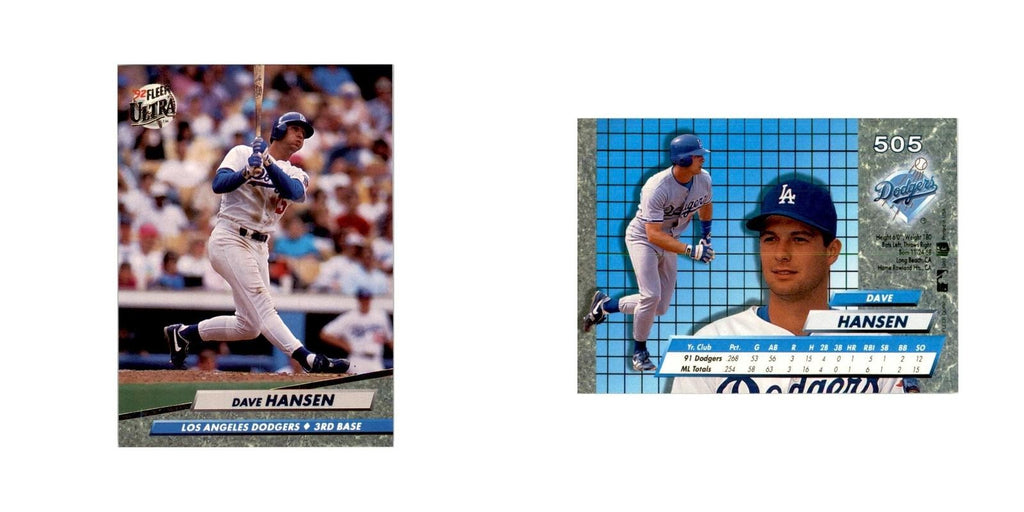 1992 Fleer Ultra Dave Hansen Baseball Cards #505