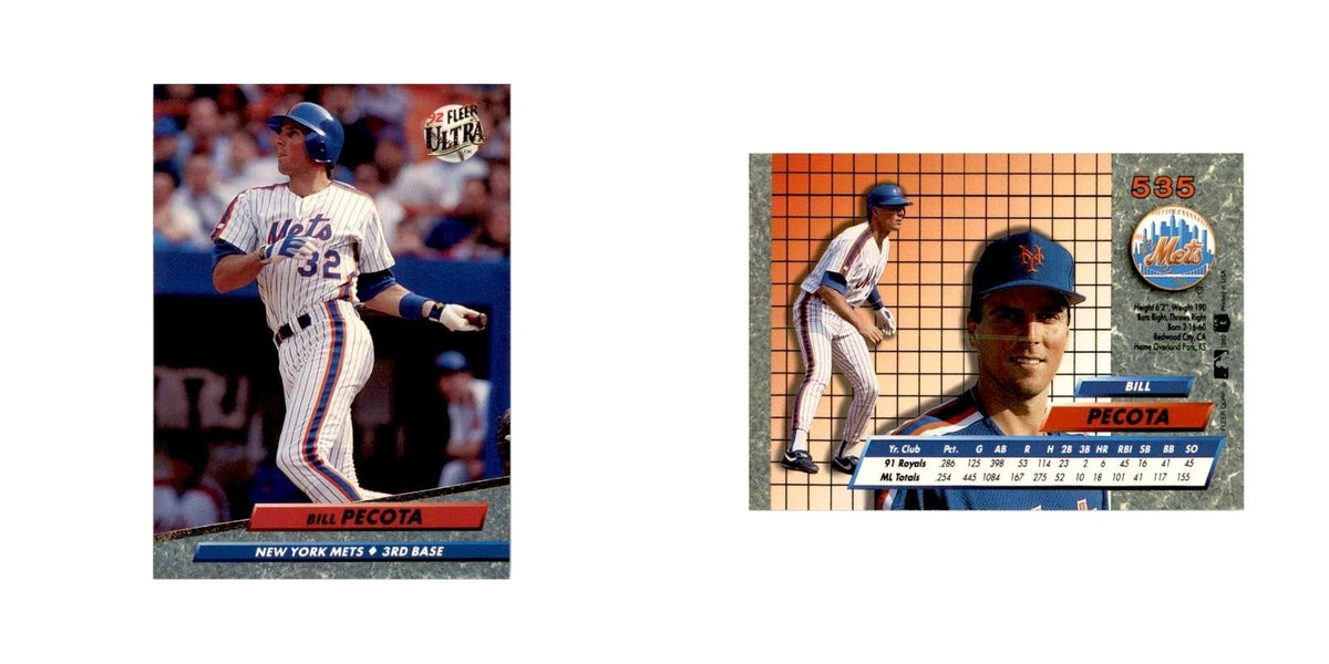 1992 Fleer Ultra Bill Pecota Baseball Cards #535