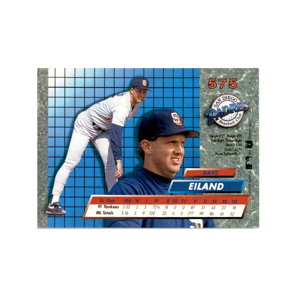 1992 Fleer Ultra Dave Eiland Baseball Cards #575