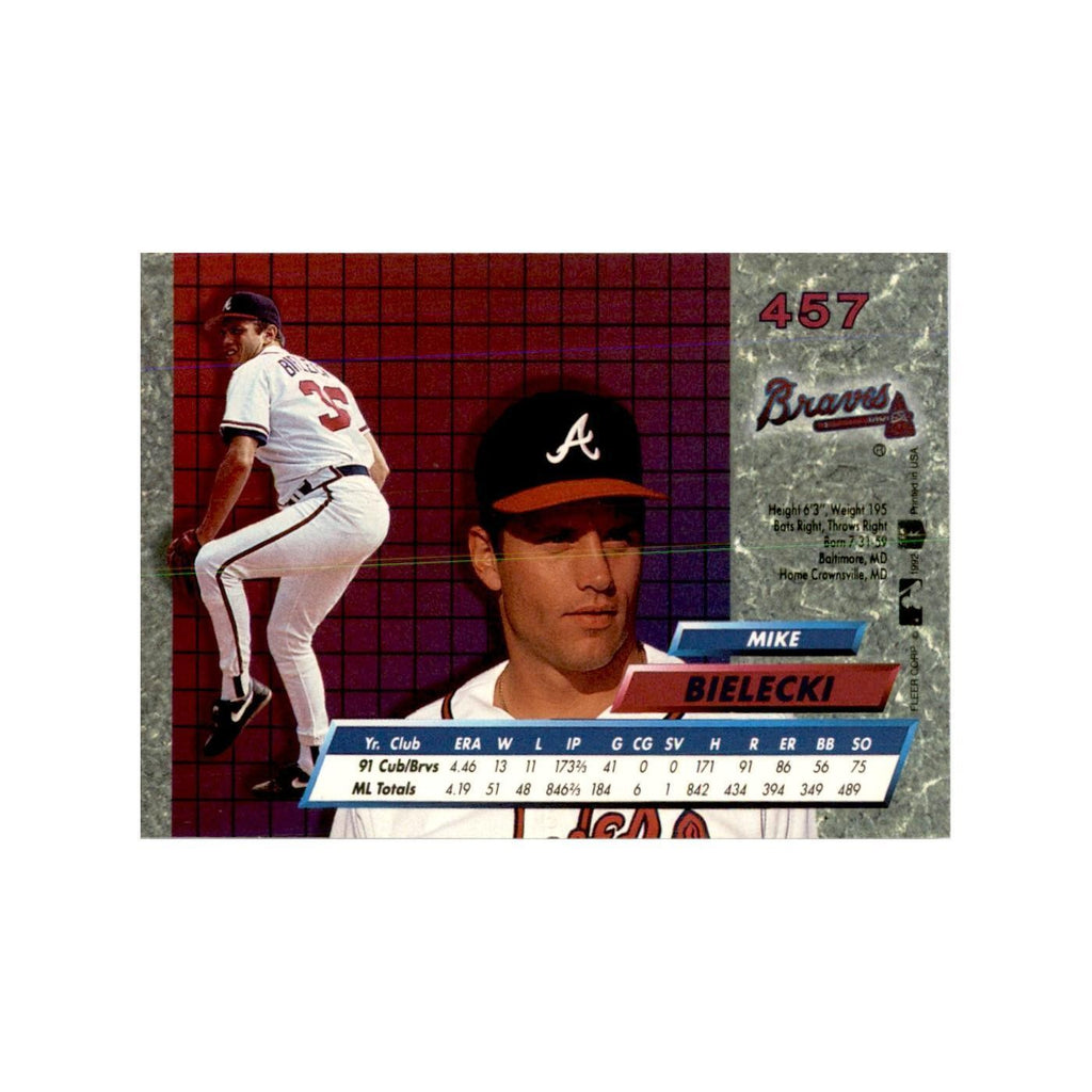 1992 Fleer Ultra Mike Bielecki Baseball Cards #457