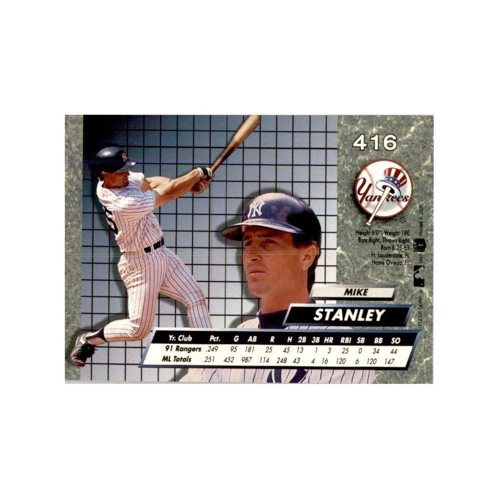 1992 Fleer Ultra Mike Stanley Baseball Cards #416