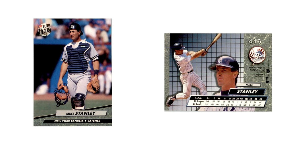 1992 Fleer Ultra Mike Stanley Baseball Cards #416
