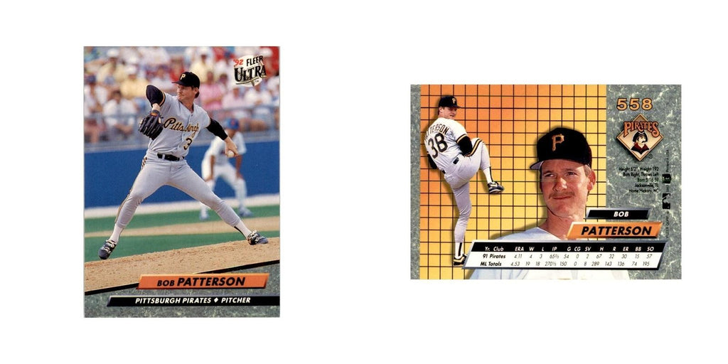 1992 Fleer Ultra Bob Patterson Baseball Cards #558
