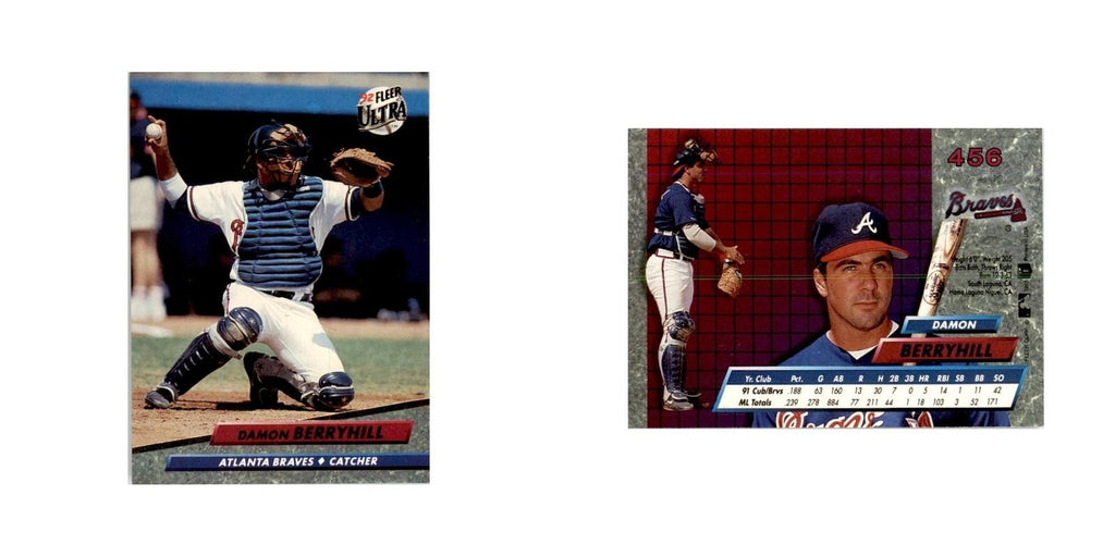 1992 Fleer Ultra Damon Berryhill Baseball Cards #456