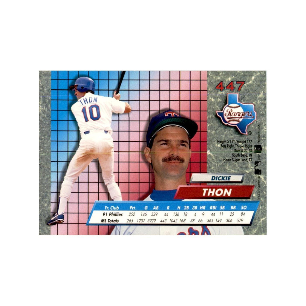 1992 Fleer Ultra Dickie Thon Baseball Cards #447