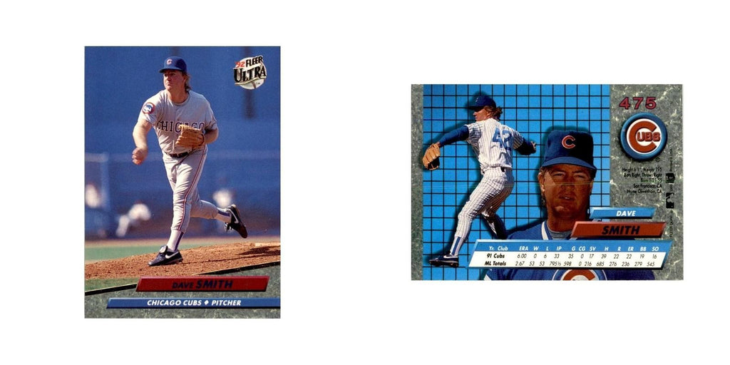 1992 Fleer Ultra Dave Smith Baseball Cards #475