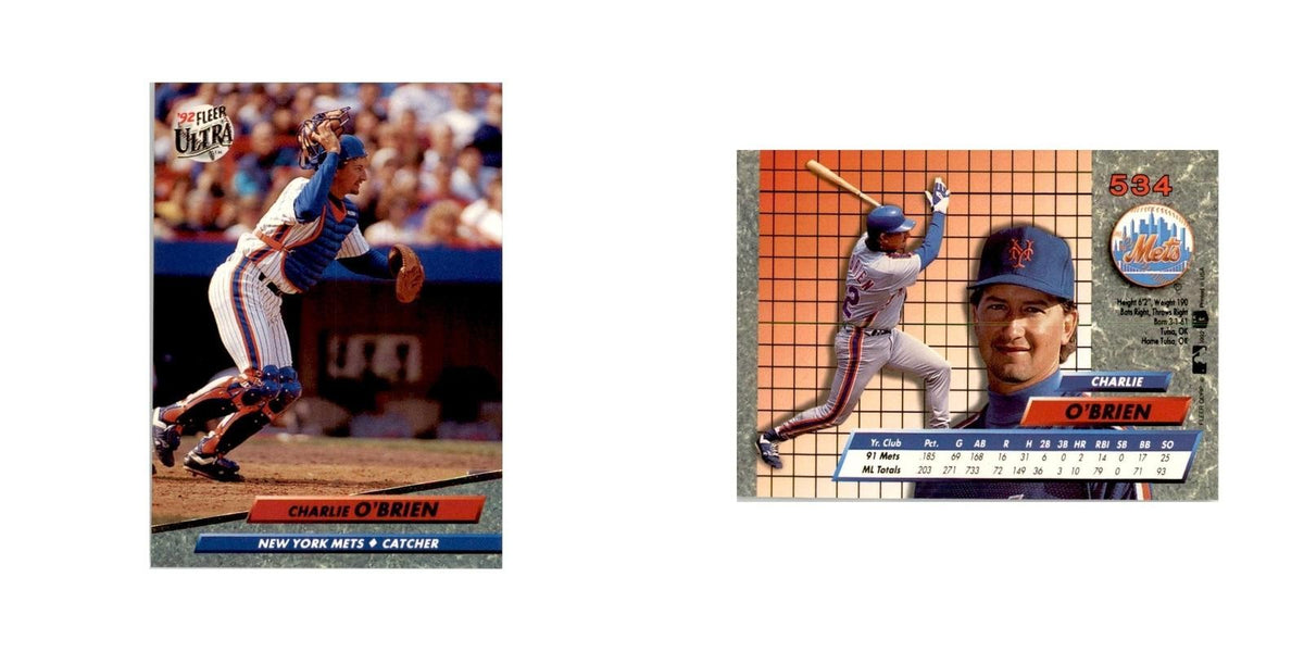 1992 Fleer Ultra Charlie O'Brien Baseball Cards #534