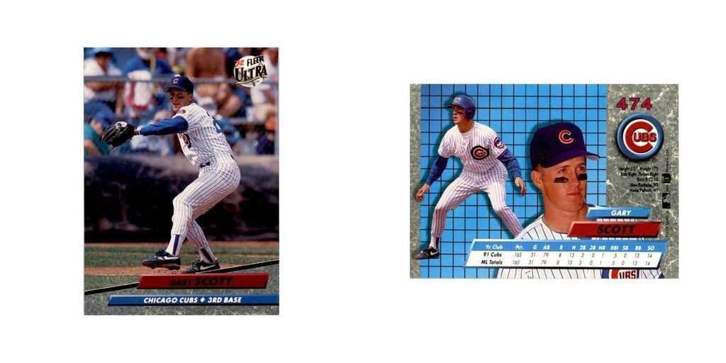 1992 Fleer Ultra Gary Scott Baseball Cards #474